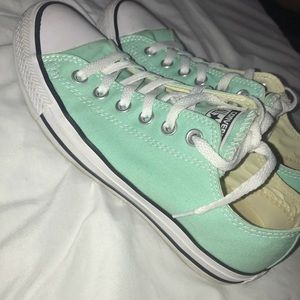 Mint Low Top Converse